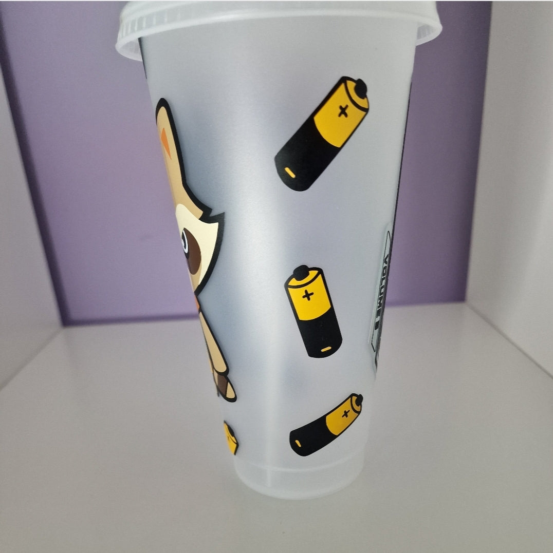 Space Raccoon cold cup | 24 oz | gift for dad | gift for her | fathers day gift