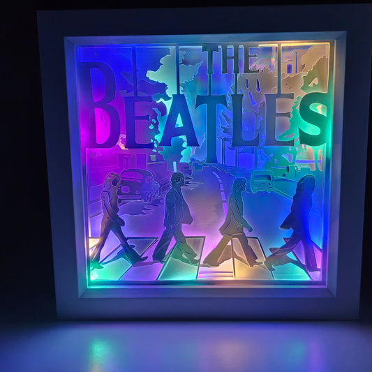 Fab four Abbey Road Shadow box | light box | fan gift