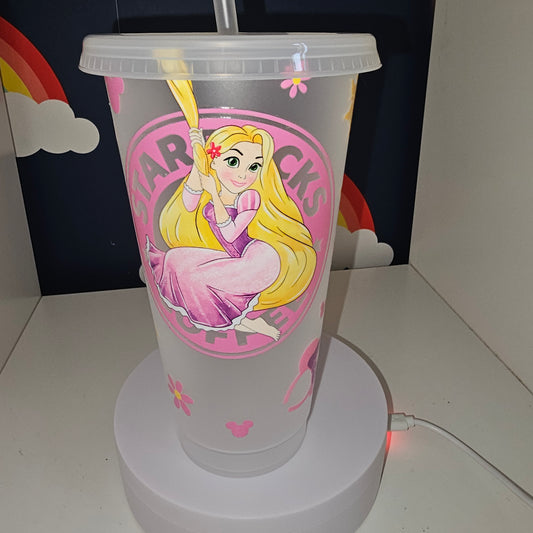 Luscious Locks cold cup | rapunzel | 24 oz | gift for mothers | gift for children