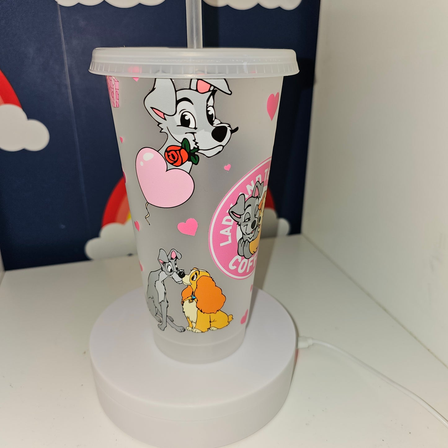 Puppy love cold cup | 24 oz | gift for mothers | gift for children