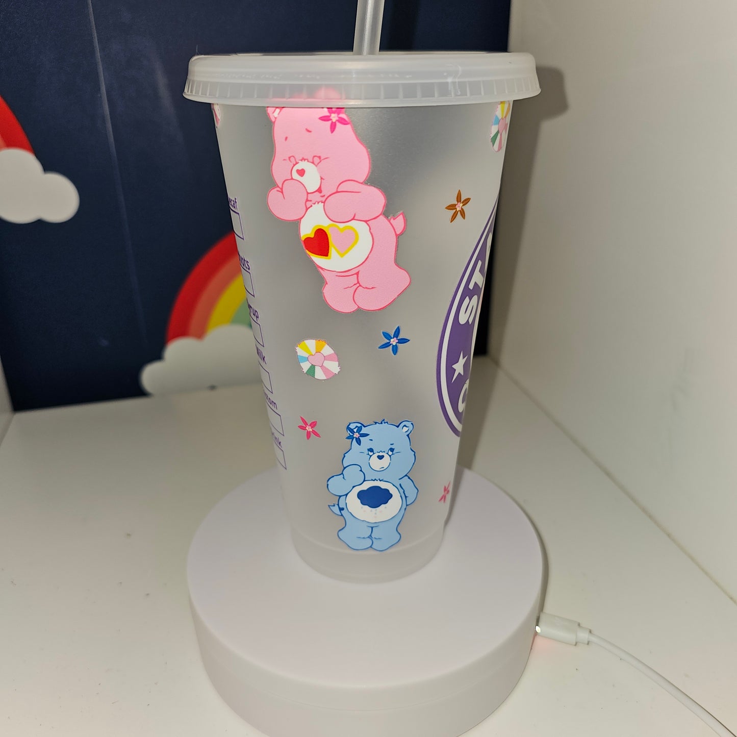 Cheerful bears cold cup | 24 oz | gift for mothers | gift for children