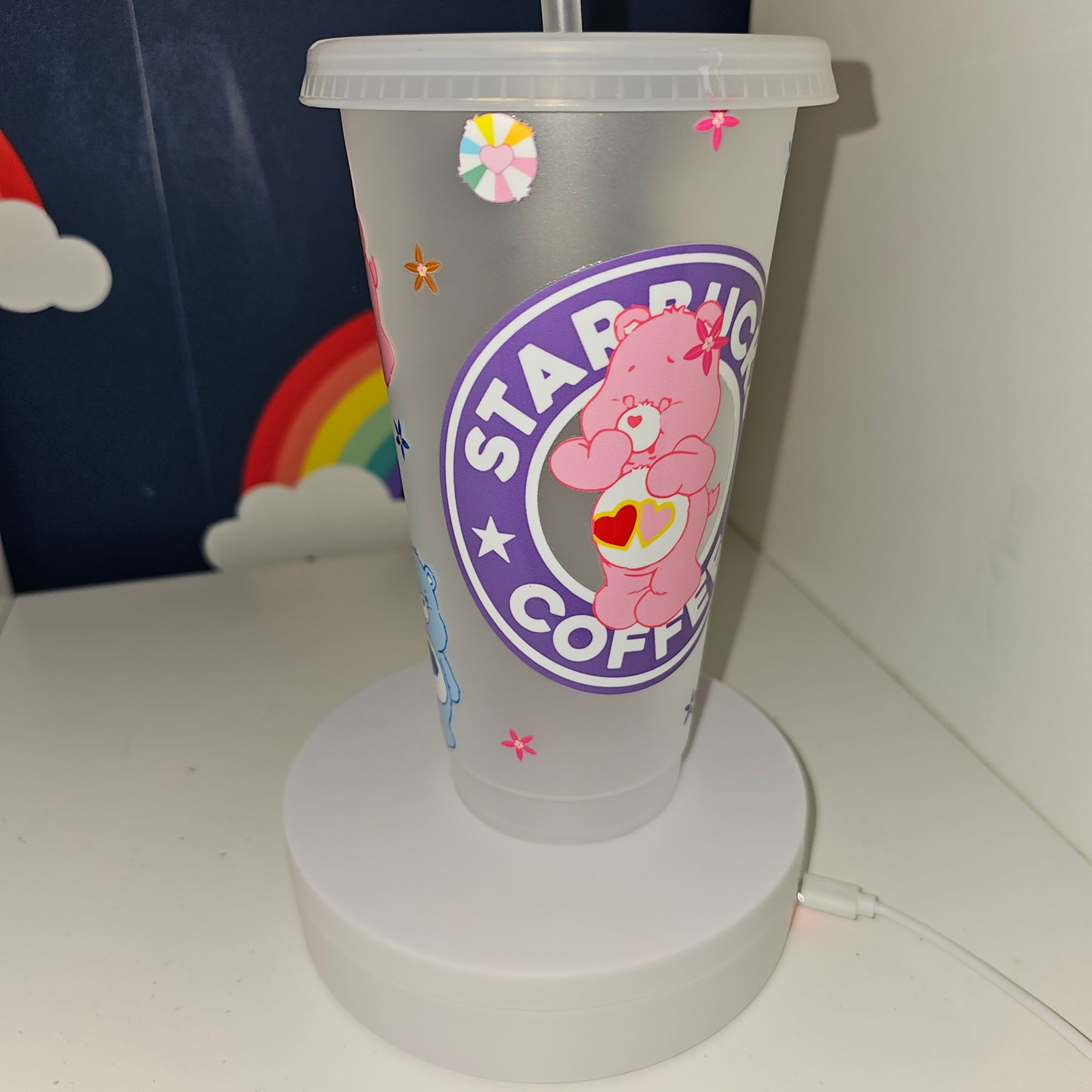 Cheerful bears cold cup | 24 oz | gift for mothers | gift for children