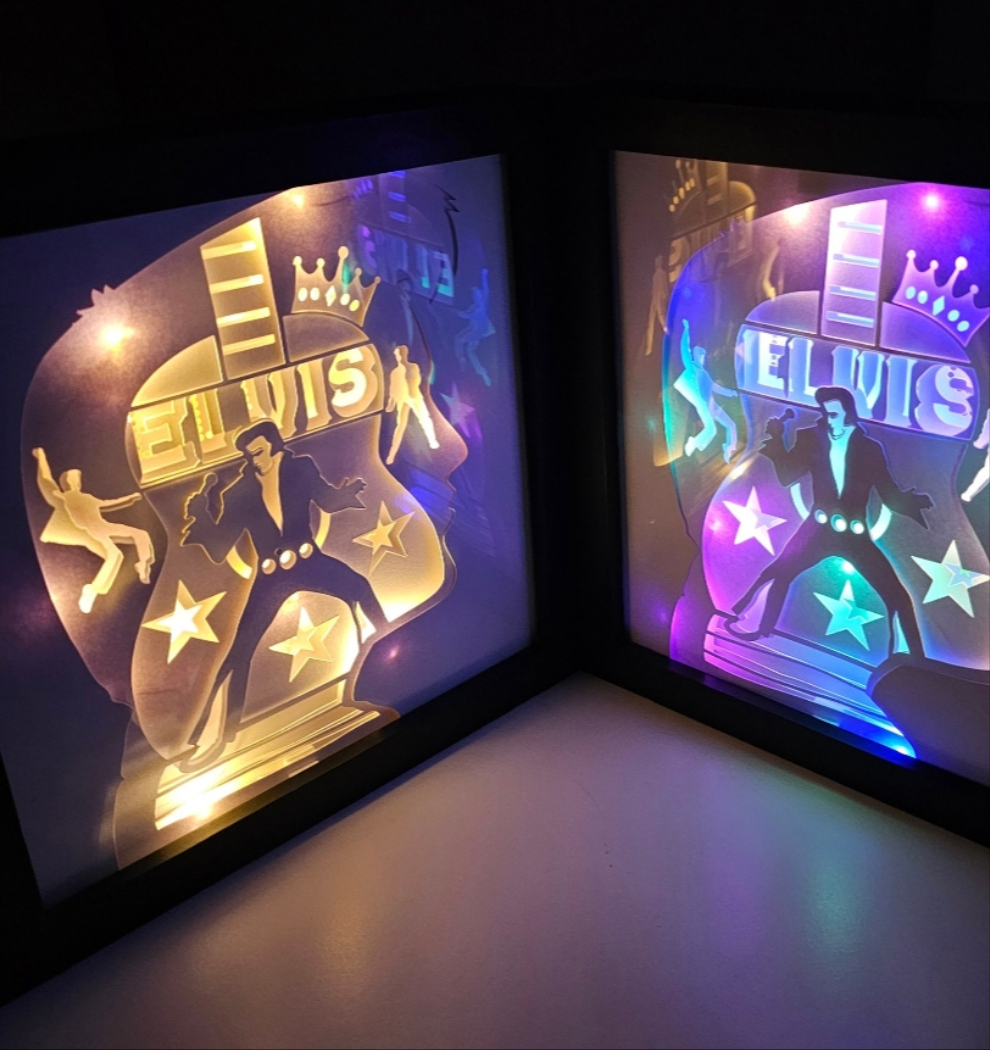 Rock n roll Legend Shadowbox fan gift