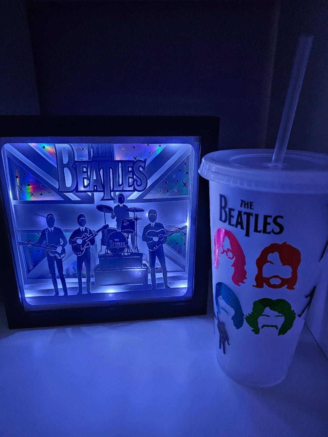 Fab four Shadow box & cold cup gift set | birthday | mothers day | fathers day