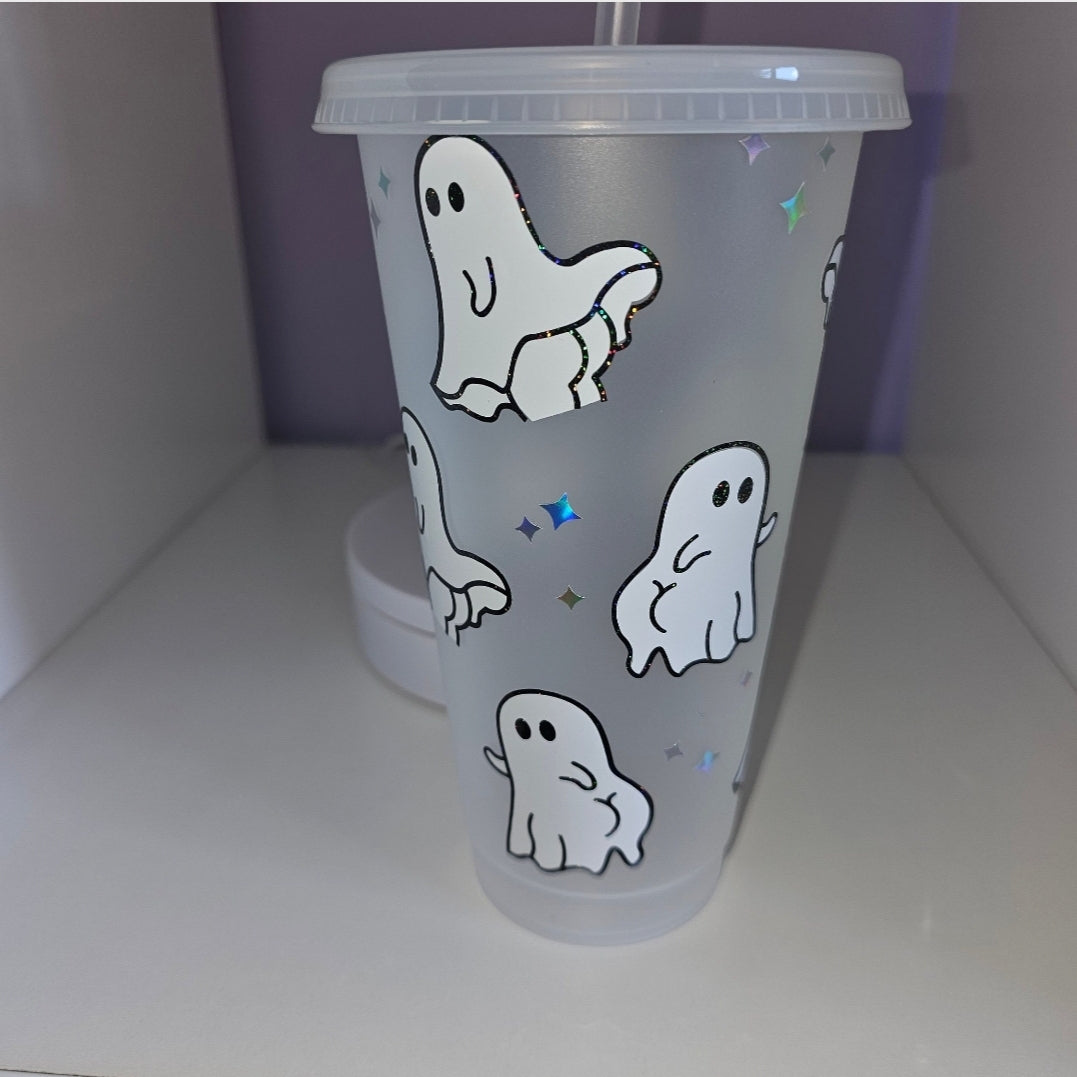 Cheeky ghosts cold cup 24 oz | halloween gift for him | gift for her |