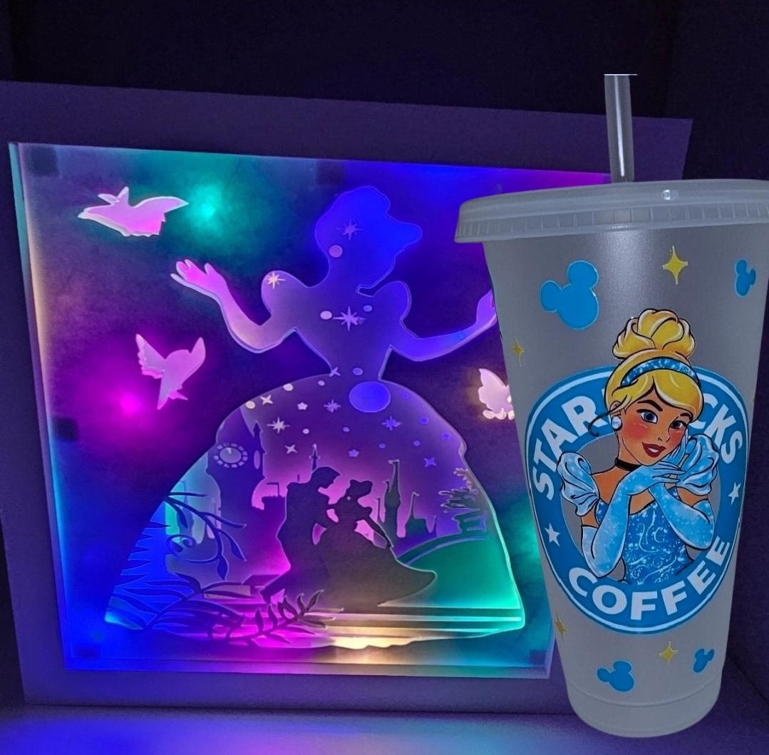 Enchanted Princess Shadowbox and Cold Cup Gift Set – A Magical Duo for Dreamers