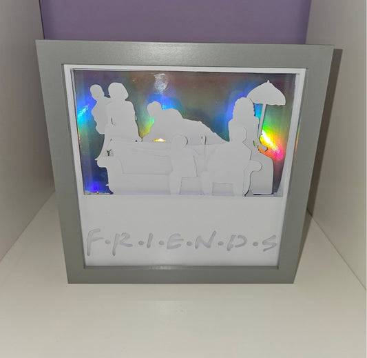 Coffee and Friends Shadow box | light box | Ross Rachel Phoebe Joey Monica Chandler | birthday gift | Christmas gift