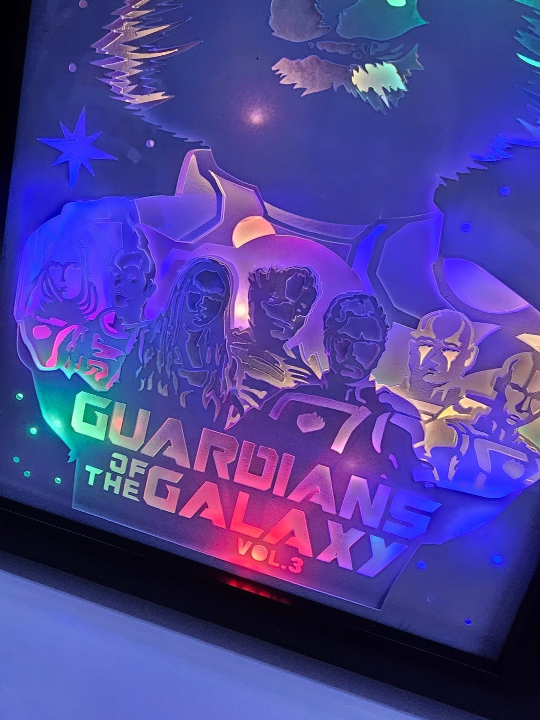 Galactic heroes Shadow box / light box | birthday gift | mothers day gift