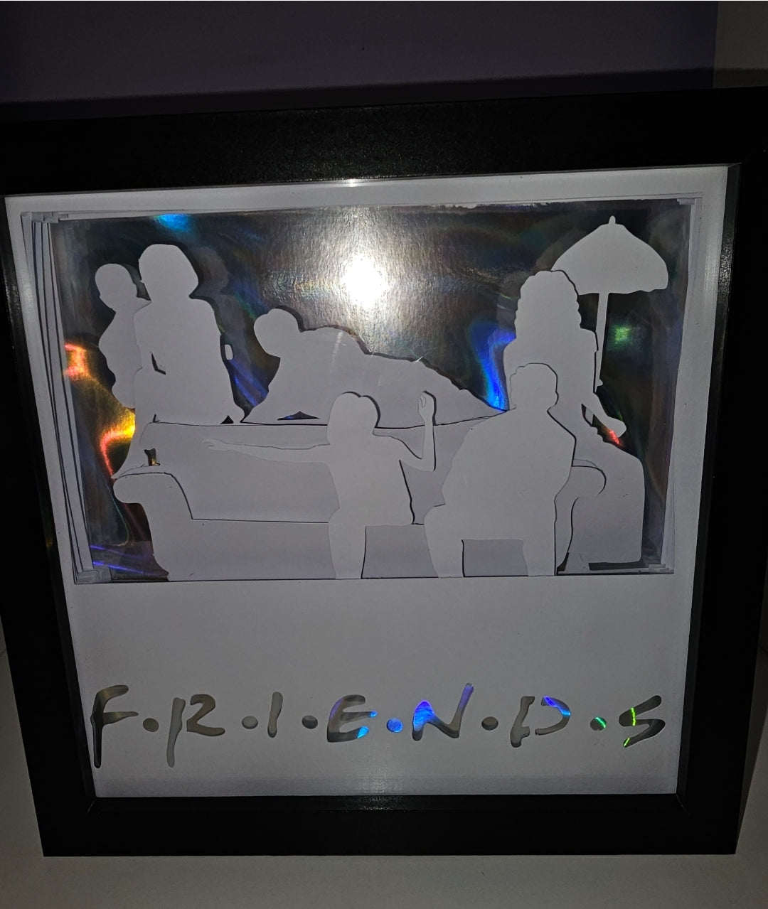 Coffee and Friends Shadow box | light box | Ross Rachel Phoebe Joey Monica Chandler | birthday gift | Christmas gift