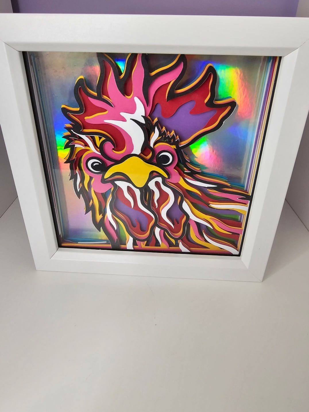 Hey there chicken shadow box | birthday gift |mothers day gift