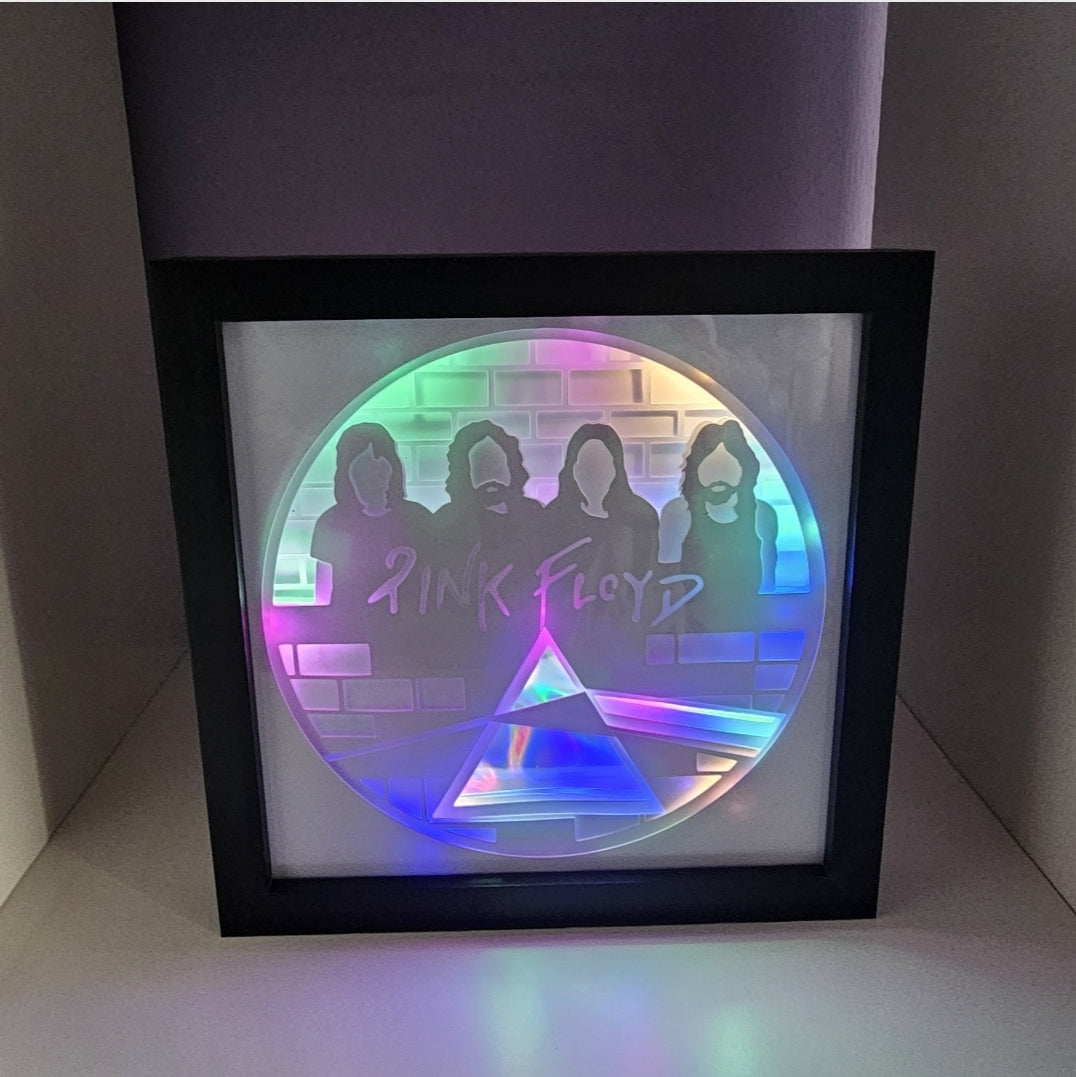 Purple Floyd Shadow box | light box | birthday gift | fan gift