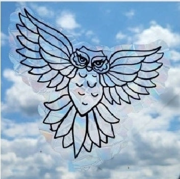 Rainbow window cling, bird saver, window sticker, holographic window sticker