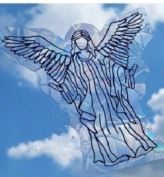 Rainbow window cling, bird saver, window sticker, holographic window sticker