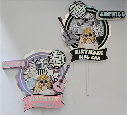 Pop star inspired cake topper | personalised cake topper | bespoke cake topper | celebration topper for cakes | cake sign