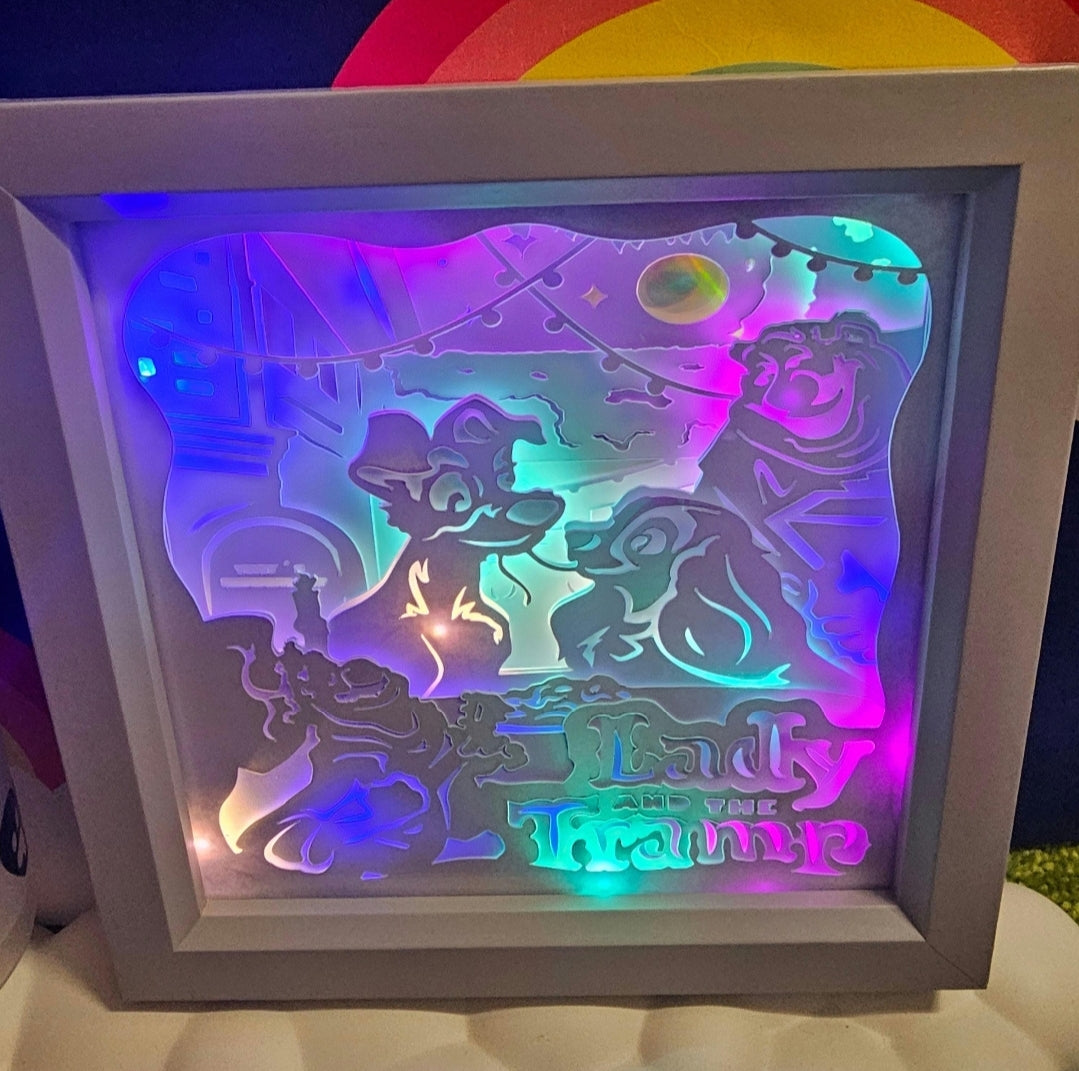 Puppy Love Shadow box | light box | birthday gift