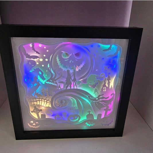 NBC2 Shadow box / light box | birthday gift | halloween gift