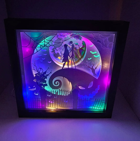 NBC1 Shadow box / light box| birthday gift | halloween gift