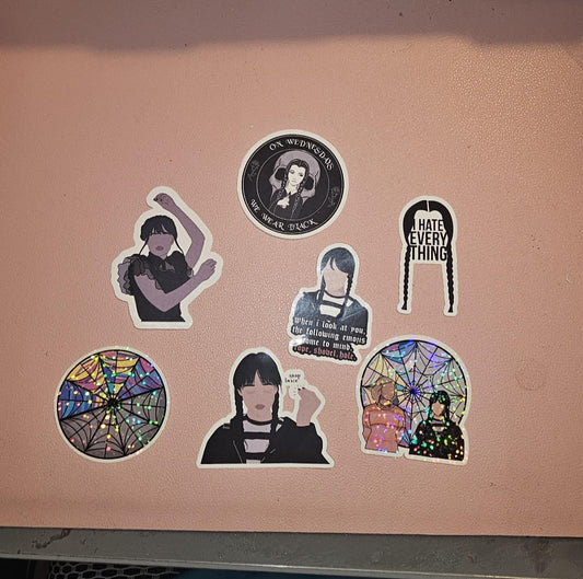 Gothic Girl inspired stickers