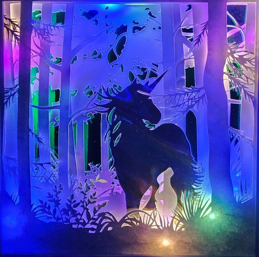 Unicorn Shadow box / light box | birthday gift