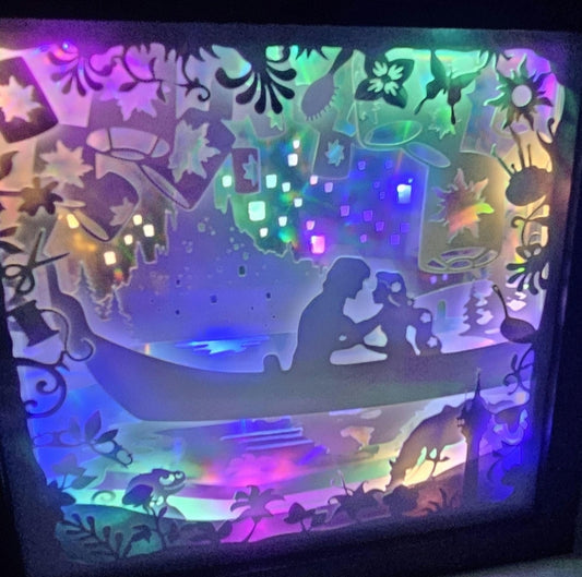 Luscious Locks Shadow box