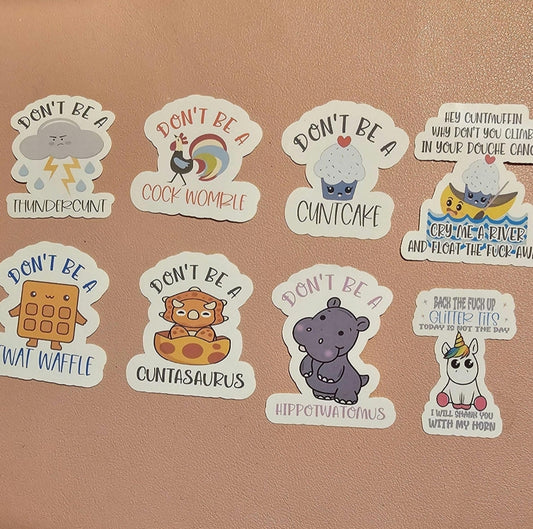 Sweary swear word sticker bundle