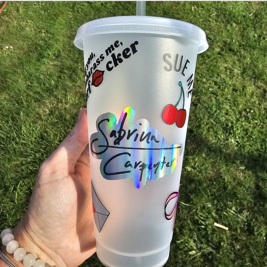 Sabrina cold cup | please please please | fan gift