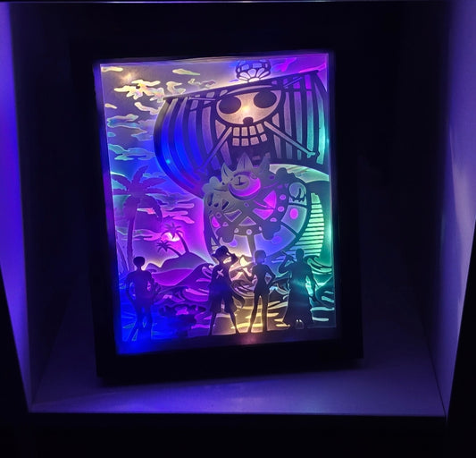 Pirate Piece Shadow box / light box