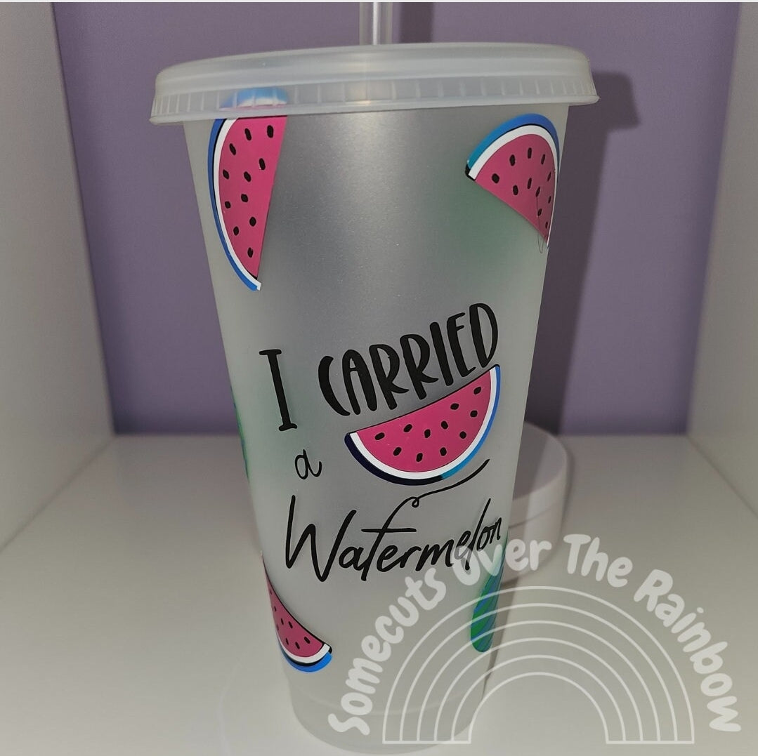 I carried a watermelon cold cup | gift for her