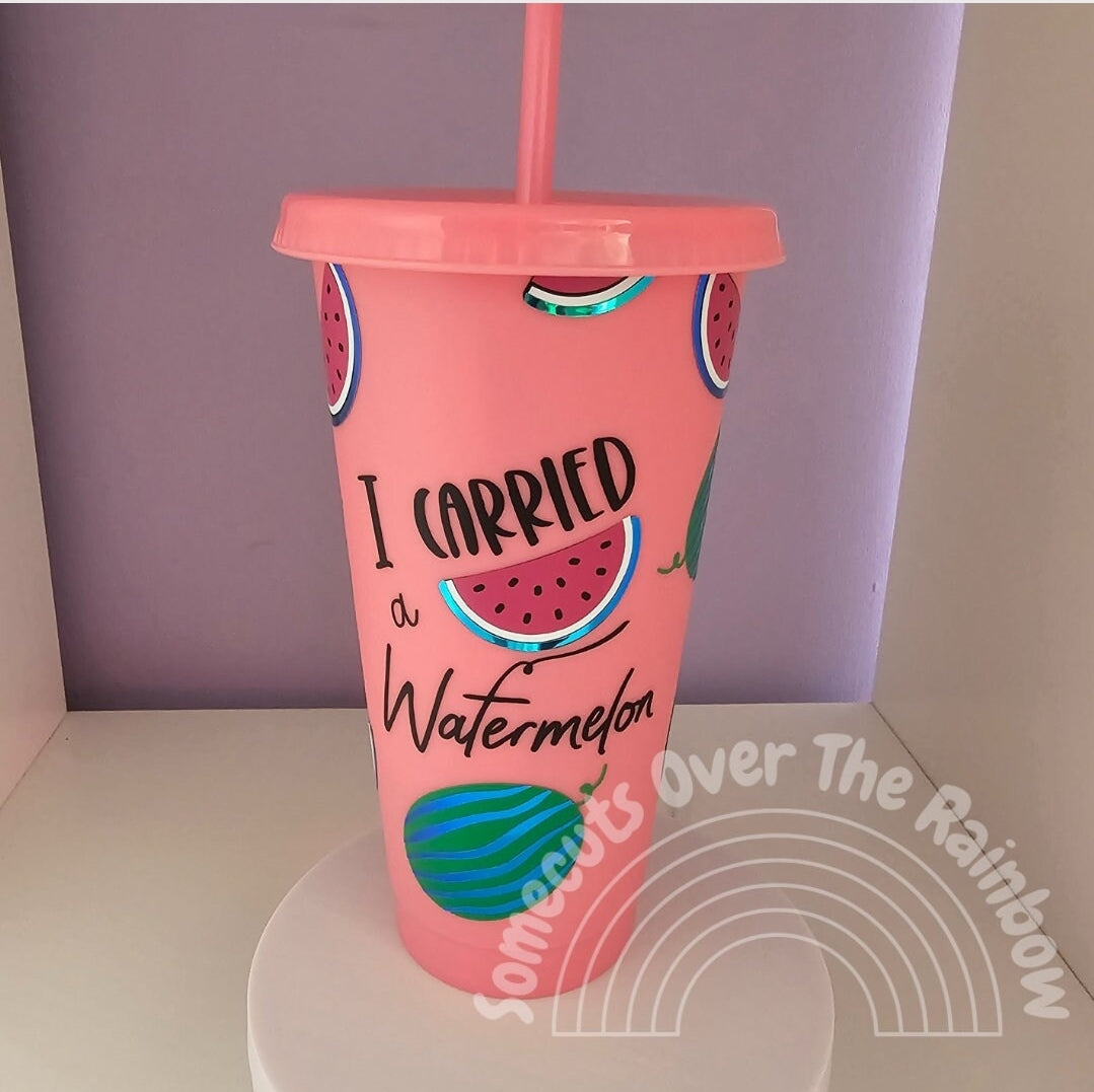 I carried a watermelon cold cup | gift for her