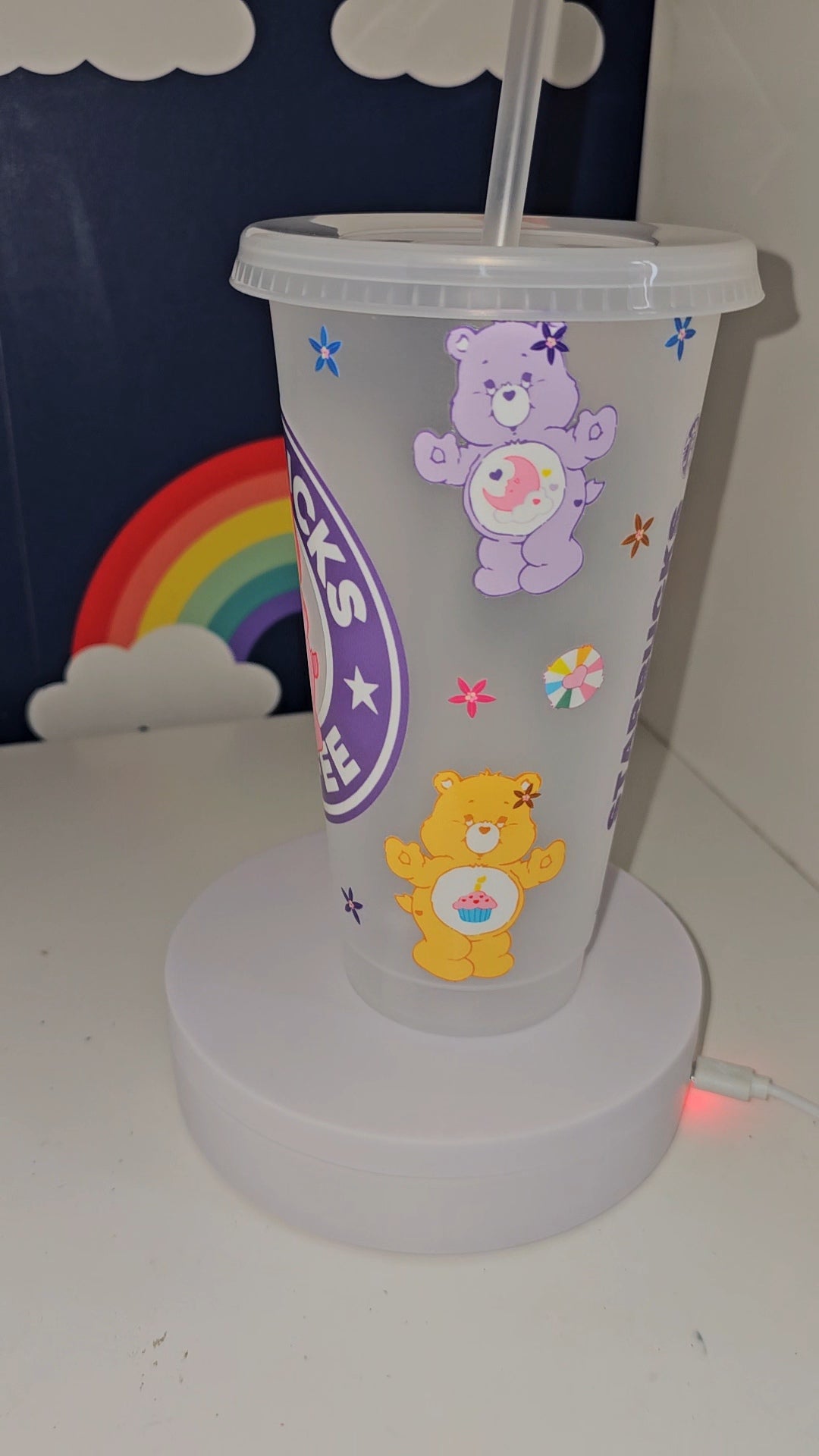 Cheerful bears cold cup | 24 oz | gift for mothers | gift for children