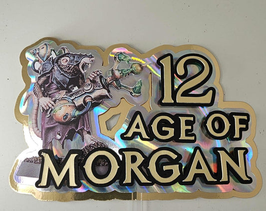 Battle forged cake topper | personalised cake topper | bespoke cake topper | birthday cake topper | celebration topper for cakes | cake sign